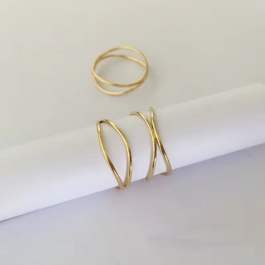 14K GF Infinity Ring