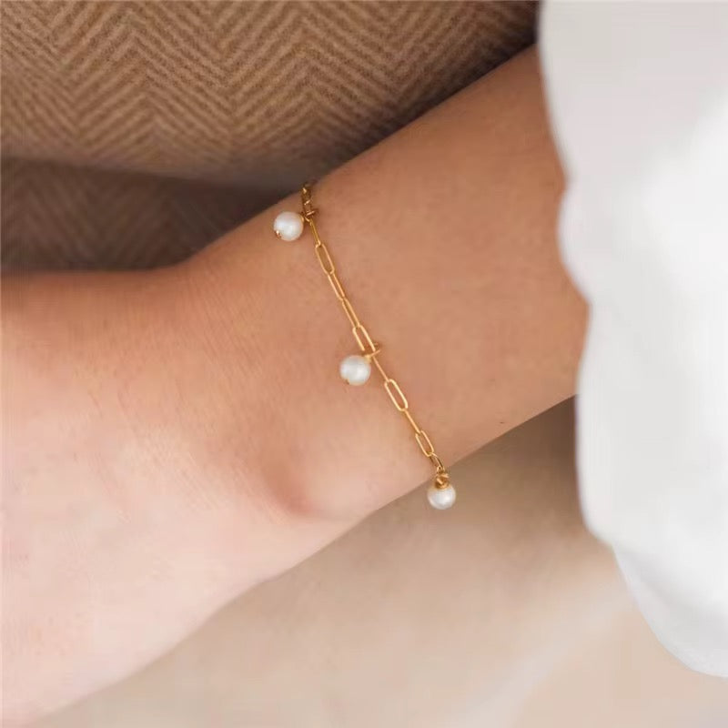 Rope Chain FWP Brwcelet 20” 14K GF