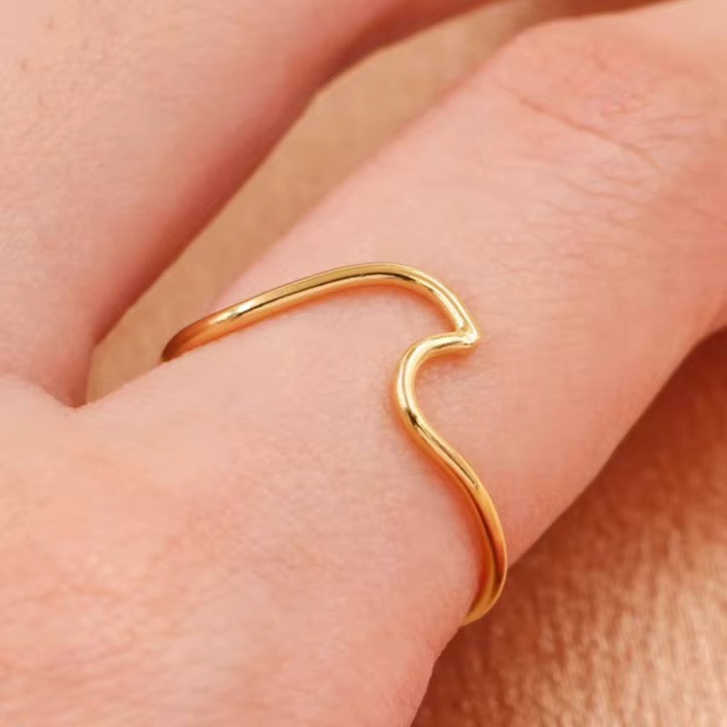 Wave Ring 14K GF