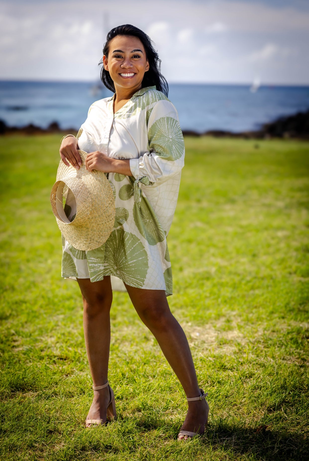 Ka'ili Dress - Opihi Olive