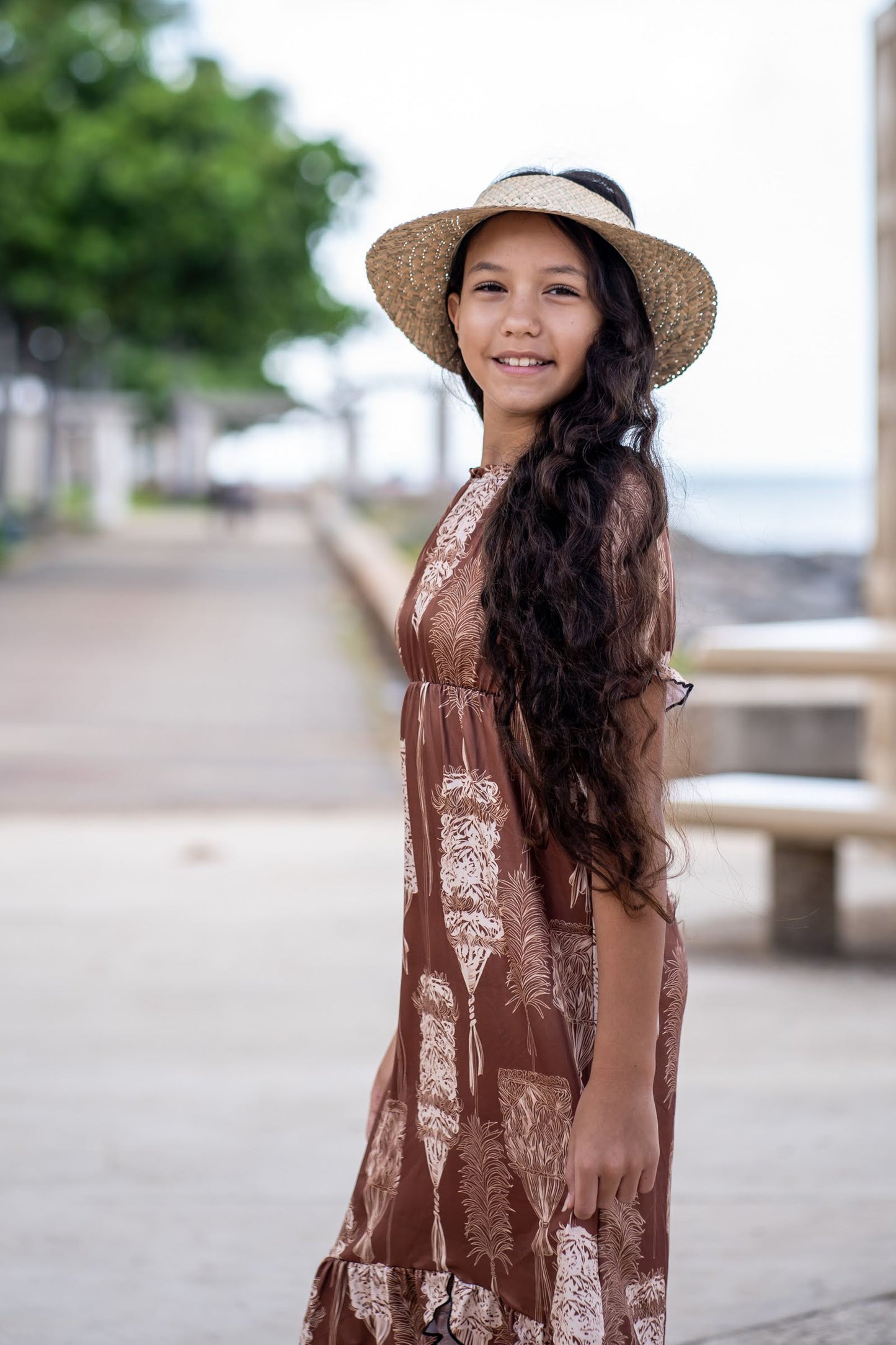 Lil Zairah Dress - Kahili Brown