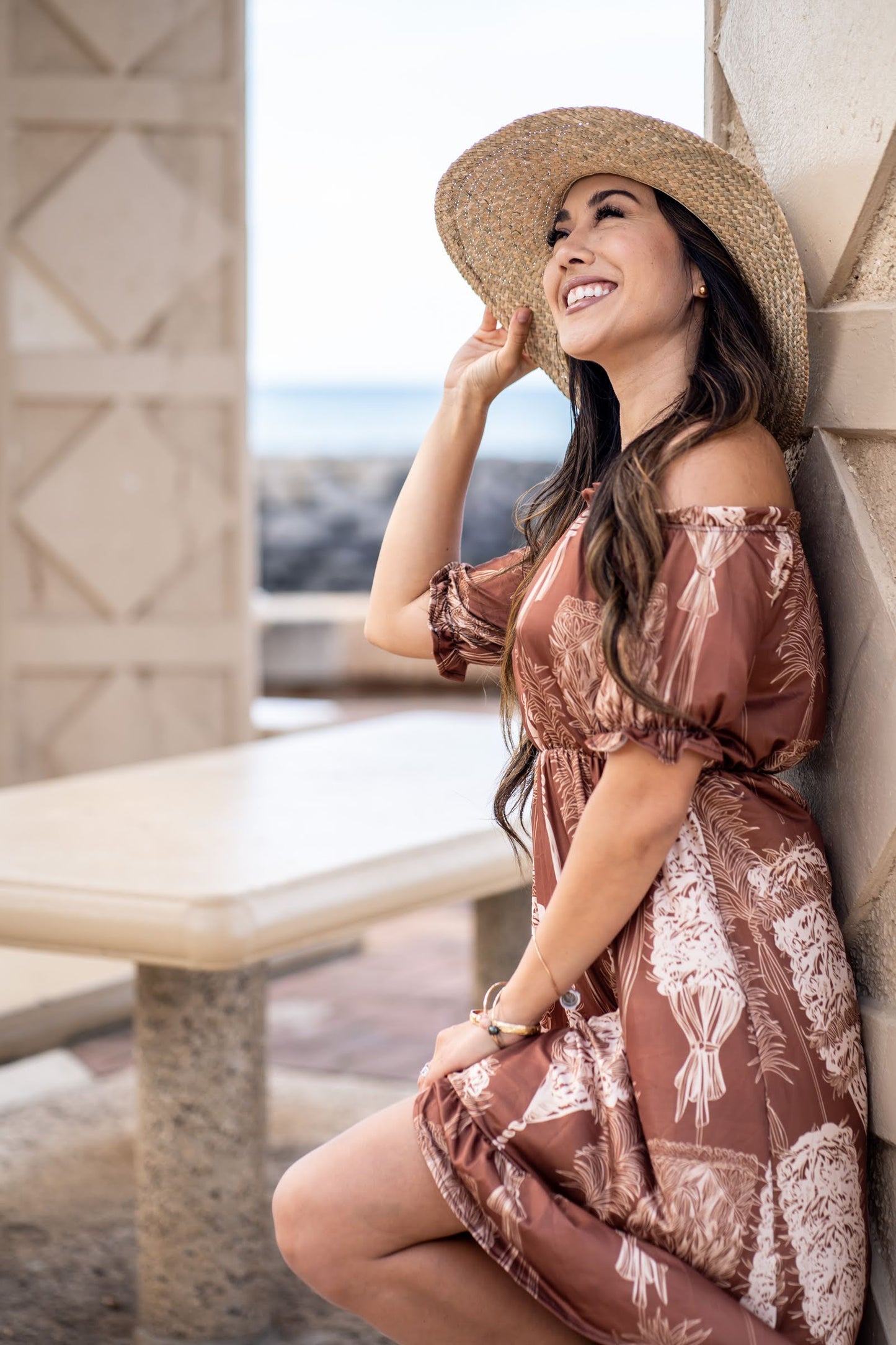 Zairah Dress - Kahili Brown
