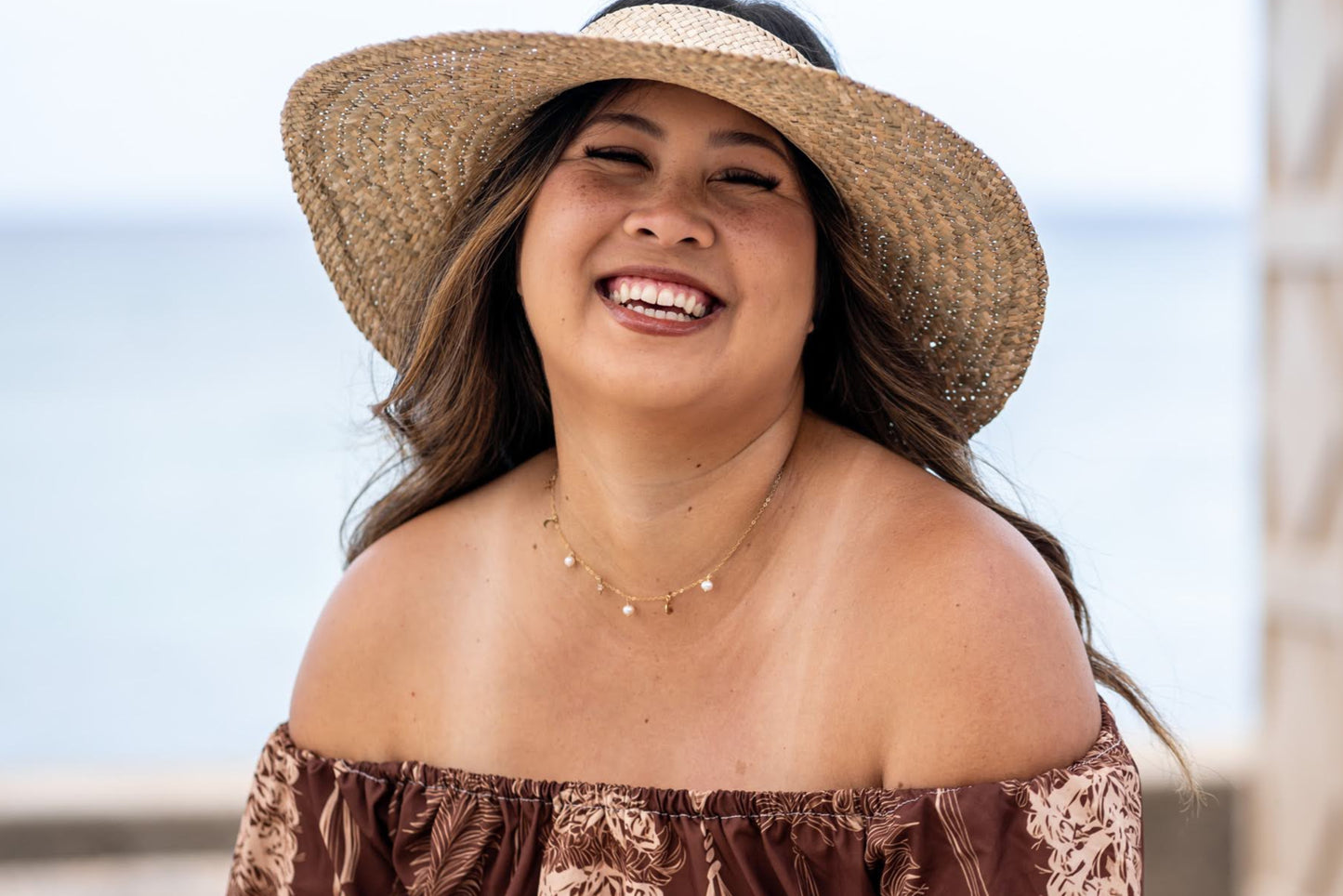 Kamanu Blouse - Kahili Brown