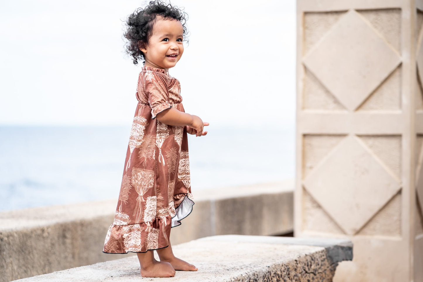 Lil Zairah Dress - Kahili Brown