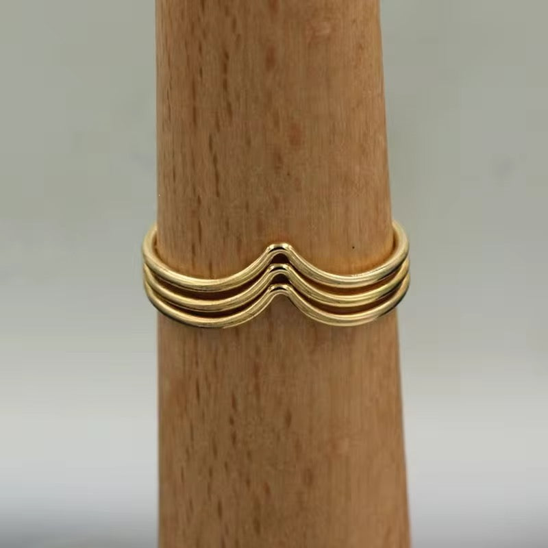 14K GF Wishbone Ring