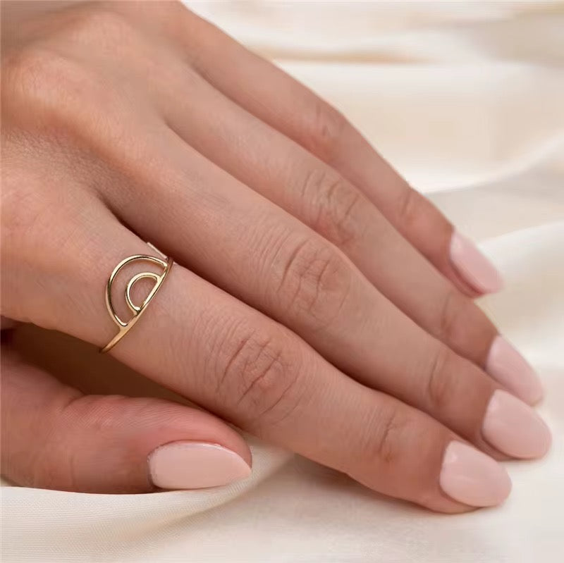 14K GF Double Arch Ring