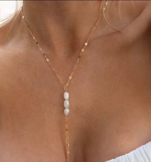 14K GF Layered Fresh Water Pearl 18” Necklace