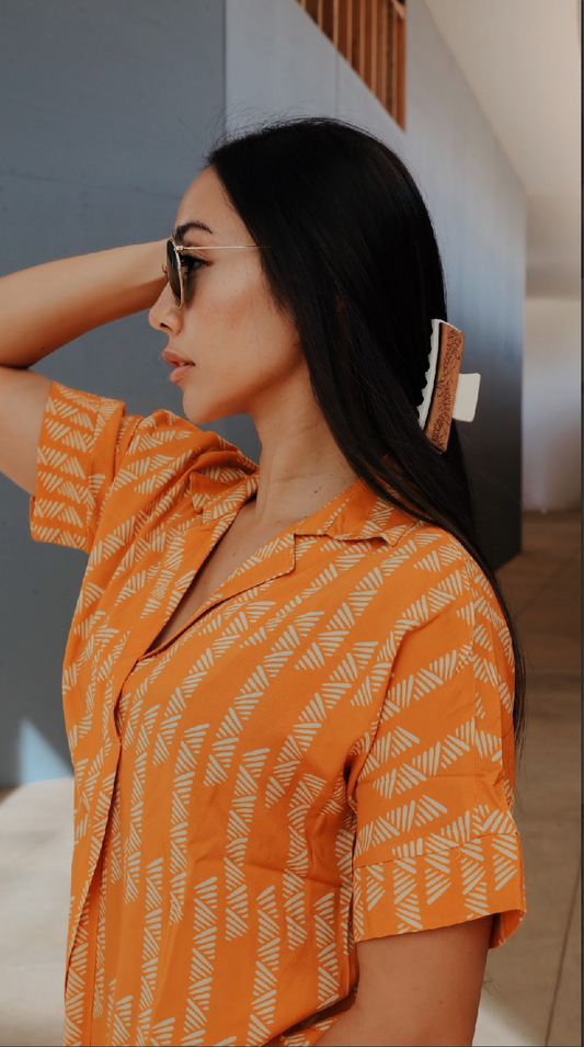 Mapuana Blouse - Kapala Mustard