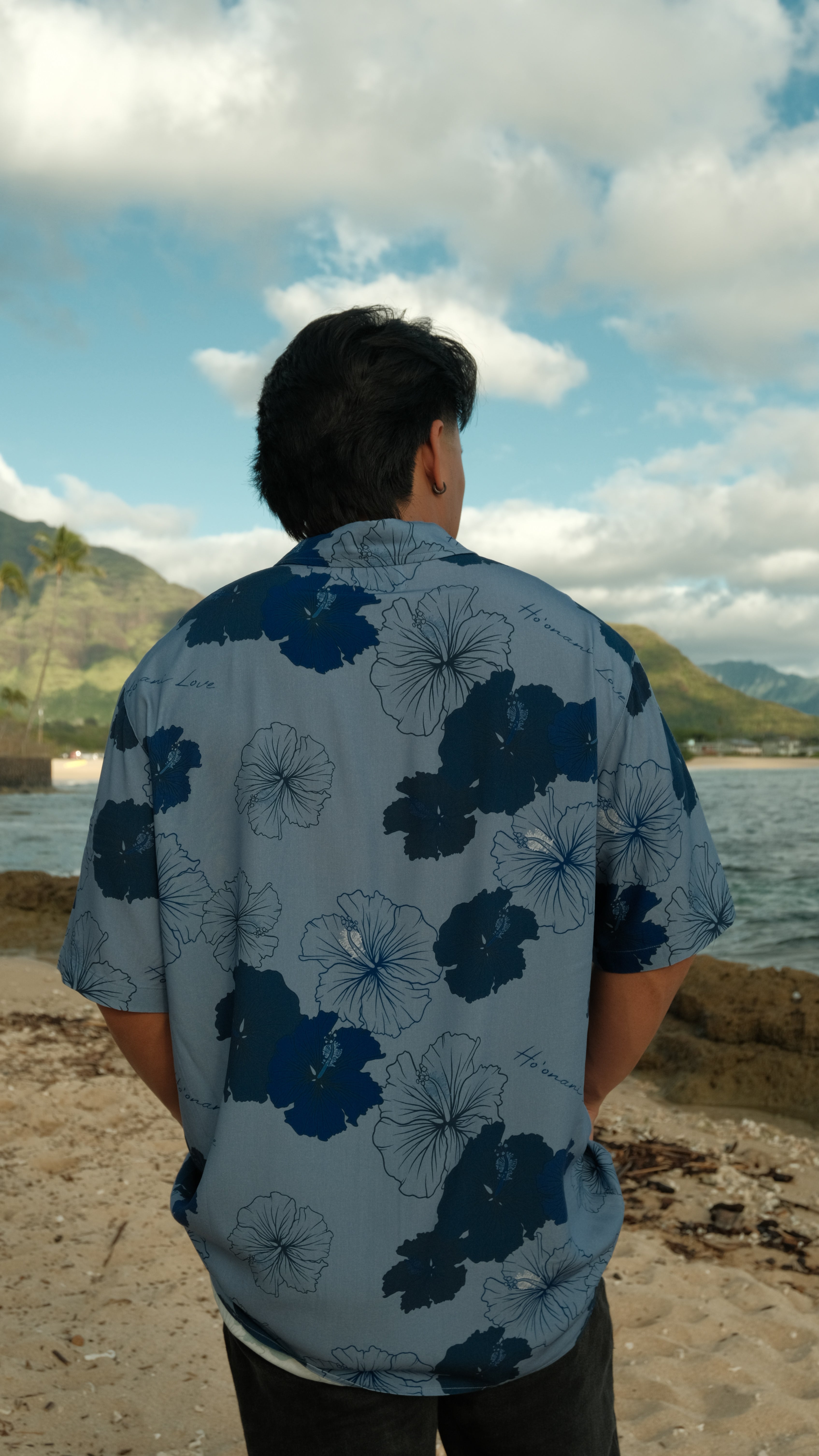 Lopaka Aloha Shirt - Hibiscus Blue – HO`ONANI LOVE